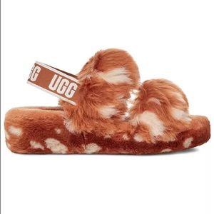 UGG Oh Yeah Spot slippers furry fuzzy